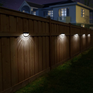 Solar Wall Lights 4 Pack Black shell