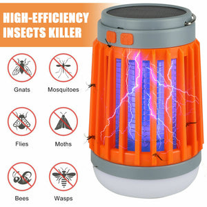 LED Mosquito Killer Lamp USB Powered Mosquito Catcher Zapper Solar USB Mosquito Killer Light Electronic Fly Bug Insect Zapper Trap Pest Lamp