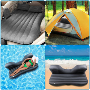 Inflatable Car Bed Car Mattress Camping Mattress for Car Sleeping Bed Travel Inflatable Mattress Air Bed for Car Universal SUV Extended Air Couch with Two Air Pillows