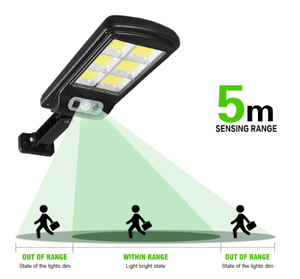 Solar Security Smart Remote Control Light  - 128 COB Motion Sensor (IP65)