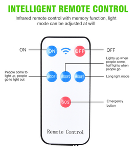 Solar Security Smart Remote Control Light  - 128 COB Motion Sensor (IP65)