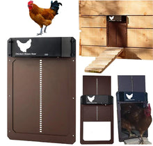 Load image into Gallery viewer, Poultry Farm Automatic Chicken House Door Brown