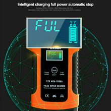 Load image into Gallery viewer, FOXSUR 12V Automatic Smart Pulse Car Battery Repair Charger with LCD Display