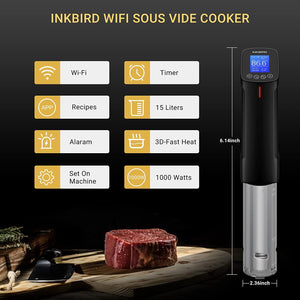 Sous Vide Cooker Inkbird Culinary Sous Vide Precision Cookers WiFi Immersion Circulator 120V Time