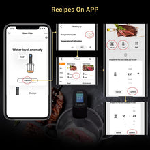 Load image into Gallery viewer, Sous Vide Cooker Inkbird Culinary Sous Vide Precision Cookers WiFi Immersion Circulator 120V Time