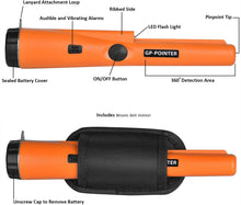 Load image into Gallery viewer, Metal Detector Pinpointer Detector Wand Handheld PinPointer Wand 360 Orange