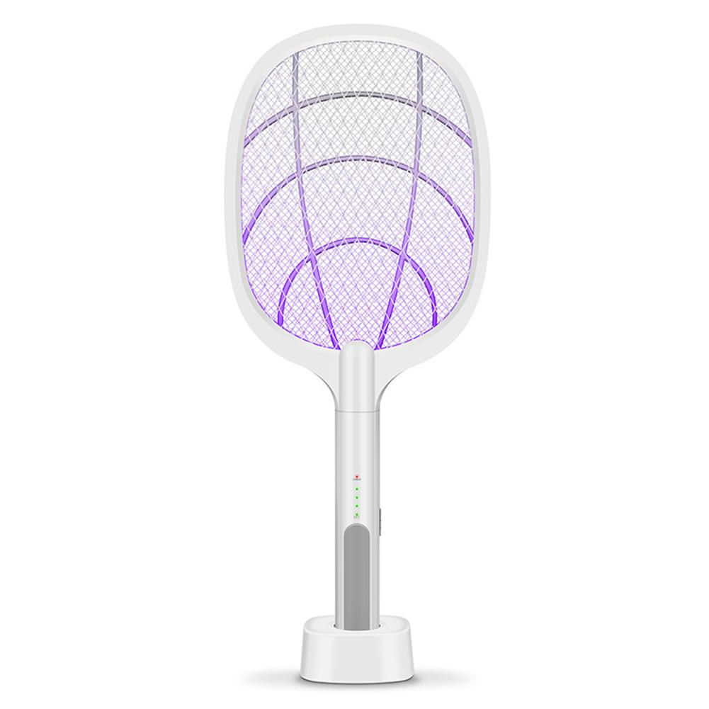 Electric Fly Swatter Bug Zapper Rechargeable Fly Zapper Racket  Mosquito Zapper 3,000 Volt USB Charging Cable