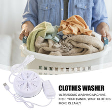 Load image into Gallery viewer, Portable Washing Machine Mini Washing 3 in1 Ultrasonic Turbine Clothes Washer