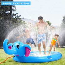 Load image into Gallery viewer, Splash Pad, 82 Outside Sprinkler Play Mat For Kids, 3 In 1 Inflatable Elephant Summer Outdoor Baby Swimming Pool, Extra Large Wading Pool Fun Water Toys For Girls And Boys