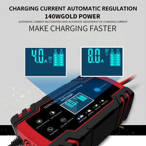 Car Battery Charger 12/24V 8A Smart Battery Trickle Charger Automotive