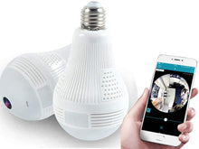 Load image into Gallery viewer, Camera Light Bulb HD1080P Light Bulb Camera 360 Degrees Panoramic Cam 2.4GHz Wi-Fi Security Camera