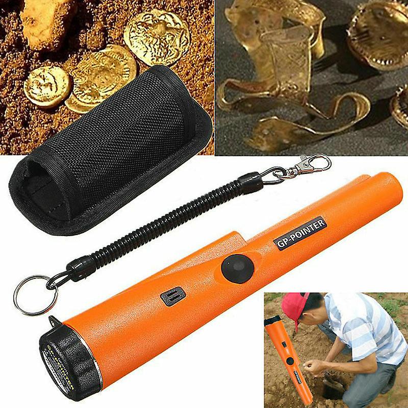 Metal Detector Pinpointer Detector Wand Handheld PinPointer Wand 360 Orange