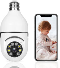 Load image into Gallery viewer, Light Bulb Camera 360 Panoramic Camera Full HD 1080P Home Camera 5GHz WiFi Camera Dome Surveillance Cameras for Home Baby Pet Monitor