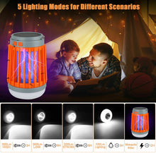 Load image into Gallery viewer, LED Mosquito Killer Lamp USB Powered Mosquito Catcher Zapper Solar USB Mosquito Killer Light Electronic Fly Bug Insect Zapper Trap Pest Lamp