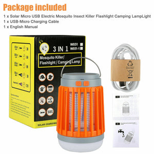 LED Mosquito Killer Lamp USB Powered Mosquito Catcher Zapper Solar USB Mosquito Killer Light Electronic Fly Bug Insect Zapper Trap Pest Lamp