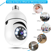 Load image into Gallery viewer, Light Bulb Camera 360 Panoramic Camera Full HD 1080P Home Camera 5GHz WiFi Camera Dome Surveillance Cameras for Home Baby Pet Monitor